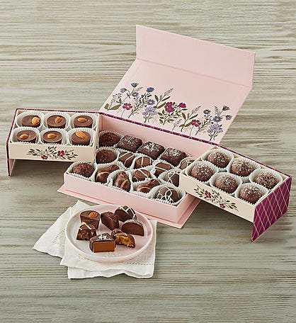 Floral Keepsake Box of Chocolates 